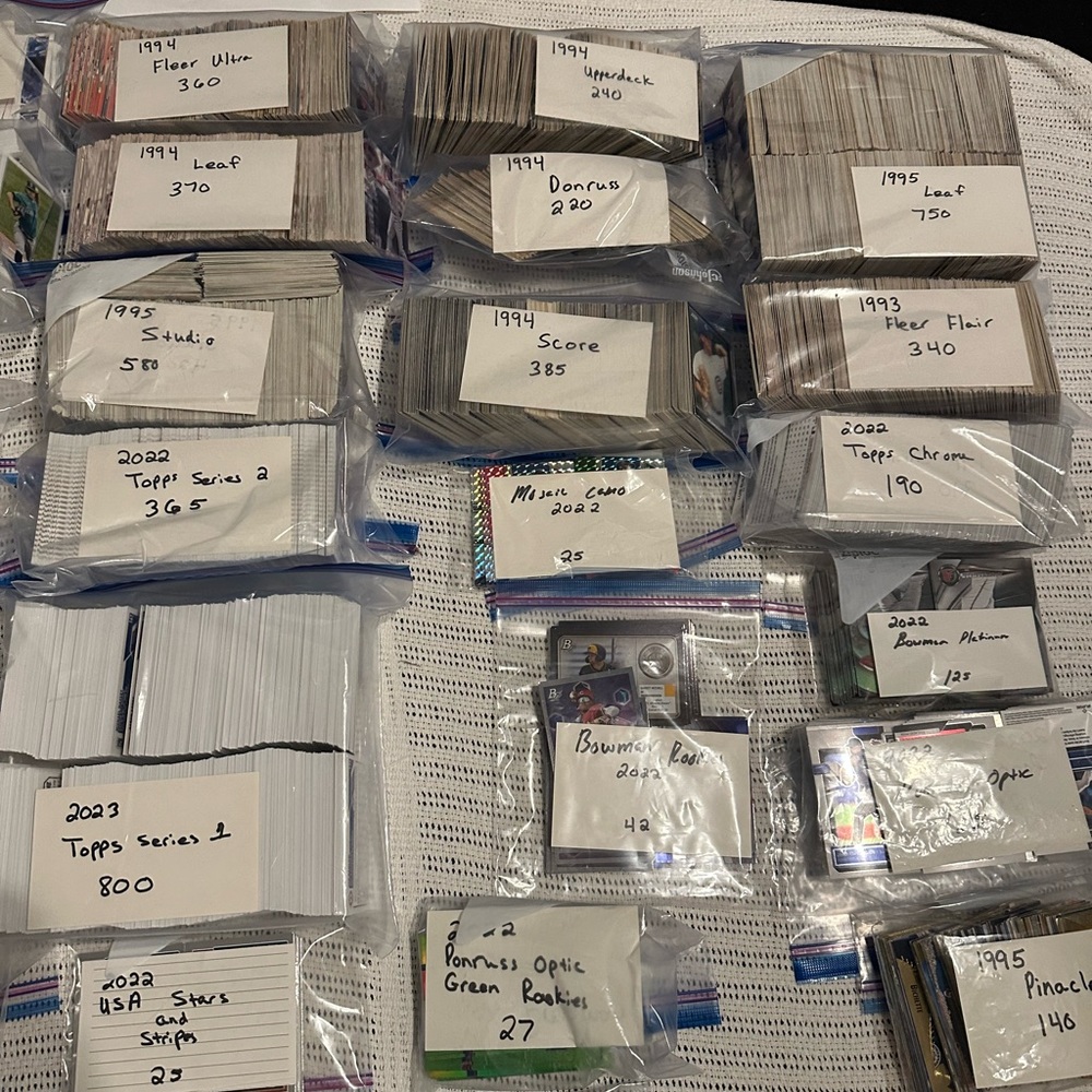 Baseball Card Lot..Huge Lot over 8,000 cards